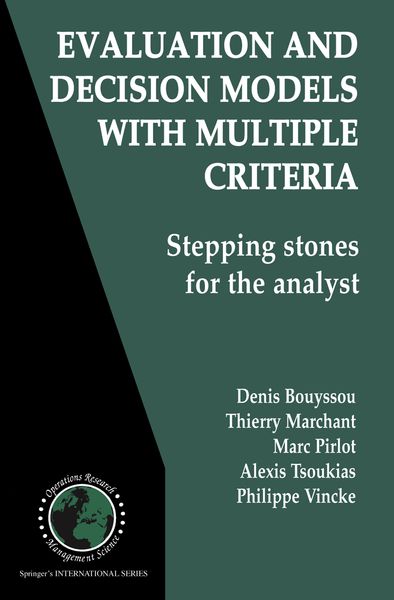 Produktbild: Evaluation and Decision Models with Multiple Criteria