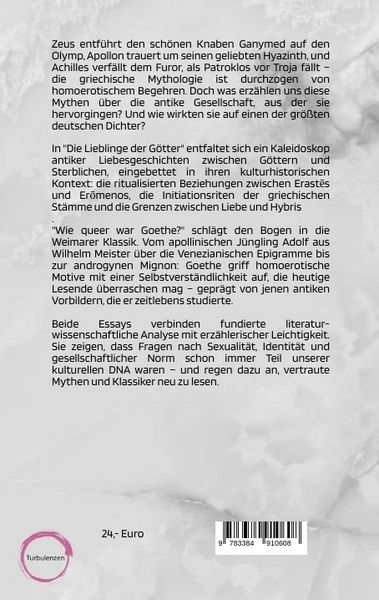 Produktbild: Die Lieblinge der G&ouml;tter / Wie queer war Goethe?