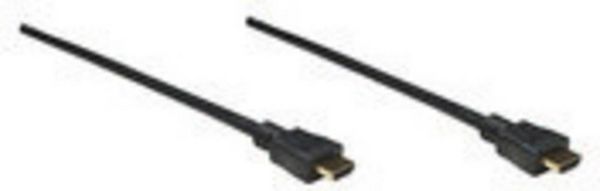 Produktbild: Manhattan HDMI Anschlusskabel HDMI-A Stecker, HDMI-A Stecker 5.00 m Schwarz 306133-CG 4K UHD HDMI-Kabel