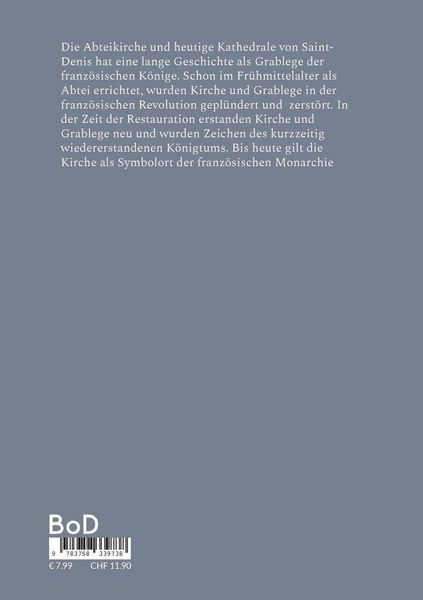 Produktbild: Die Abteikirche von Saint-Denis