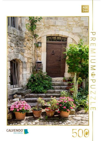 CALVENDO Puzzle Provence - Eingang in Oppedes le Vieux | 500 Teile Lege-Größe 48 × 36 cm Foto-Puzzle für Erwachsene