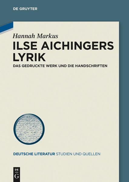 Produktbild: Ilse Aichingers Lyrik
