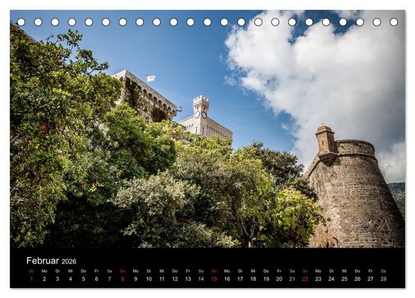 Produktbild: Monaco - Das F&uuml;rstentum an der franz&ouml;sischen Mittelmeerk&uuml;ste (Tischkalender 2026 DIN A5 quer), CALVENDO Monatskalender