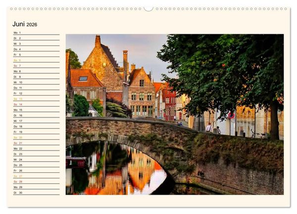 Produktbild: Br&uuml;gge - Venedig des Nordens (Wandkalender 2026 DIN A2 quer), CALVENDO Monatskalender