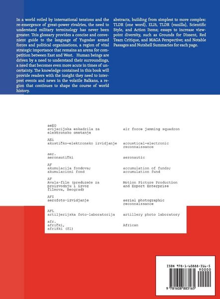 Produktbild: Glossary of Serbo-Croatian and Slovene Words