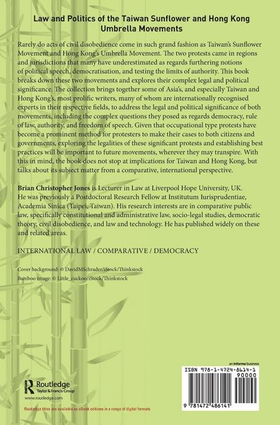 Produktbild: Law and Politics of the Taiwan Sunflower and Hong Kong Umbrella Movements