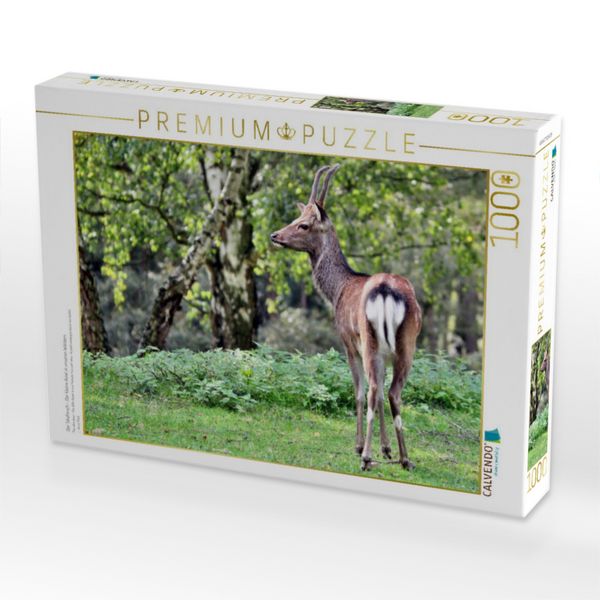 Produktbild: CALVENDO Puzzle Der Sikahirsch - Der kleine Asiat in unseren W&auml;ldern | 1000 Teile Lege-Gr&ouml;&szlig;e 64x48cm Foto-Puzzle f&uuml;r gl&uuml;ckliche Stunden