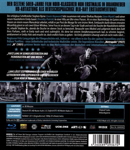 Das Todeshaus am Fluss Kinofassung (HDEdition als Bluray Premiere) von Fritz Lang Bluray