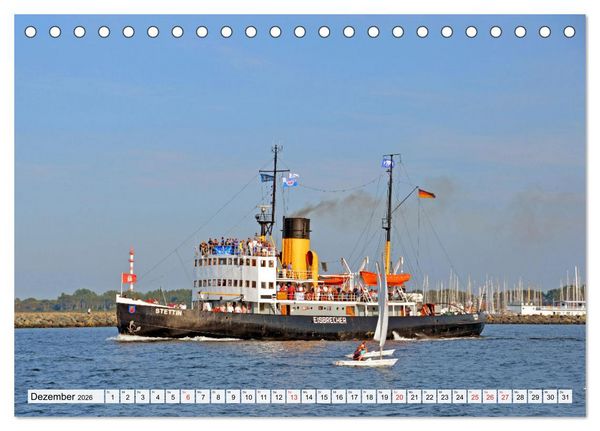 Produktbild: Die HANSE SAIL Das gro&szlig;e Seglertreffen in Rostock (Tischkalender 2026 DIN A5 quer), CALVENDO Monatskalender