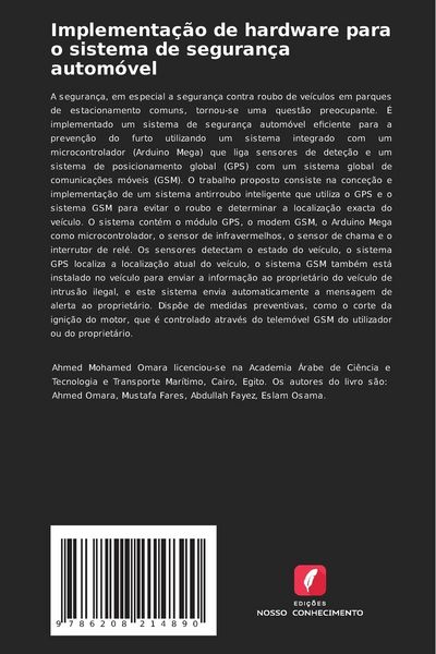Produktbild: Implementa&ccedil;&atilde;o de hardware para o sistema de seguran&ccedil;a autom&oacute;vel
