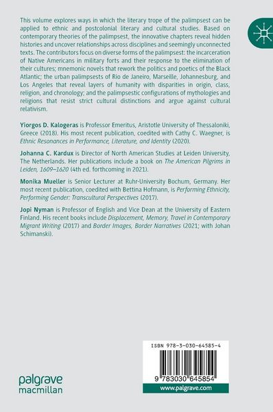 Produktbild: Palimpsests in Ethnic and Postcolonial Literature and Culture