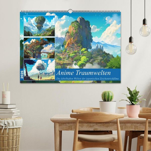 Produktbild: Anime Traumwelten (Wandkalender 2026 DIN A2 quer), CALVENDO Monatskalender