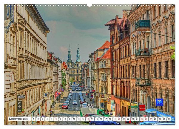 Produktbild: Posen Poznan - Bunte und strahlende Akzente (Wandkalender 2026 DIN A2 quer), CALVENDO Monatskalender