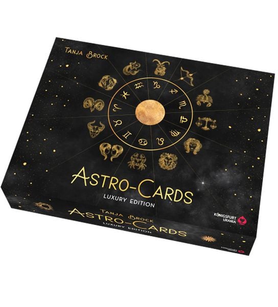 Produktbild: Astro-Cards - Luxury Edition - Box u. Karten mit Goldpr&auml;gung/Goldschnitt, limitierte u. nummerierte Ausgabe
