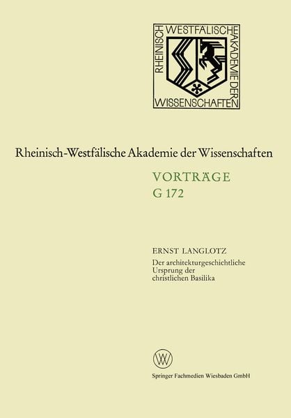Produktbild: Der architekturgeschichtliche Ursprung der christlichen Basilika