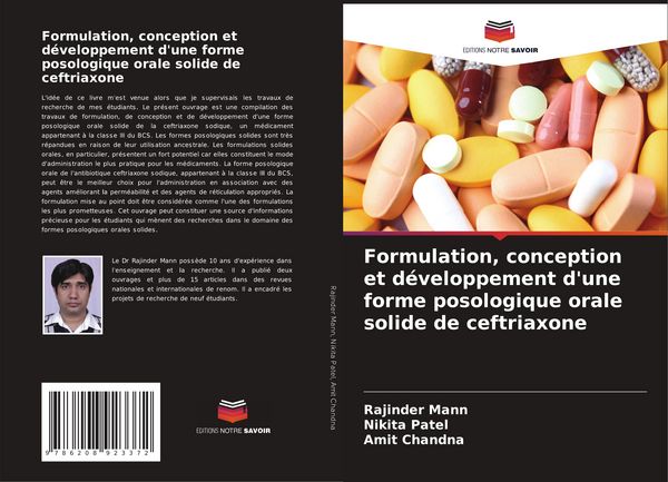 Produktbild: Formulation, conception et d&eacute;veloppement d'une forme posologique orale solide de ceftriaxone