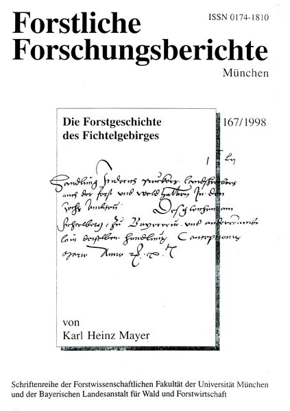Produktbild: Die Forstgeschichte des Fichtelgebirges