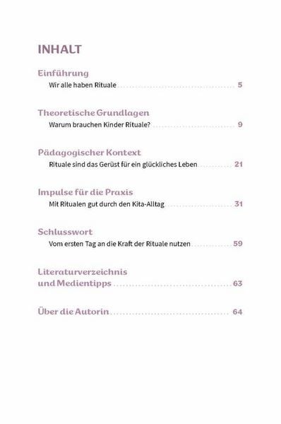 Produktbild: Rituale in der Kita