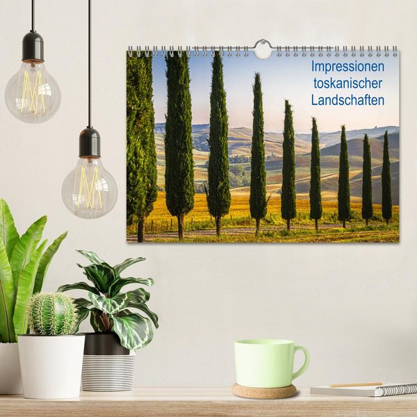 Produktbild: Impressionen toskanischer Landschaften (Wandkalender 2026 DIN A4 quer), CALVENDO Monatskalender