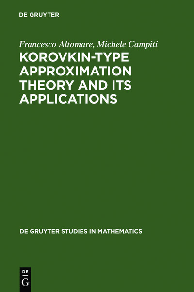 Produktbild: Korovkin-type Approximation Theory and Its Applications