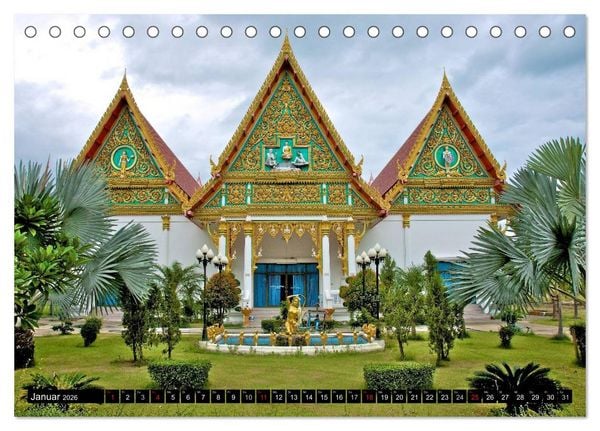 Produktbild: Thailand - Ein bezauberndes K&ouml;nigreich (Tischkalender 2026 DIN A5 quer), CALVENDO Monatskalender