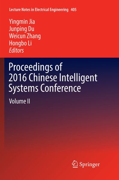 Produktbild: Proceedings of 2016 Chinese Intelligent Systems Conference