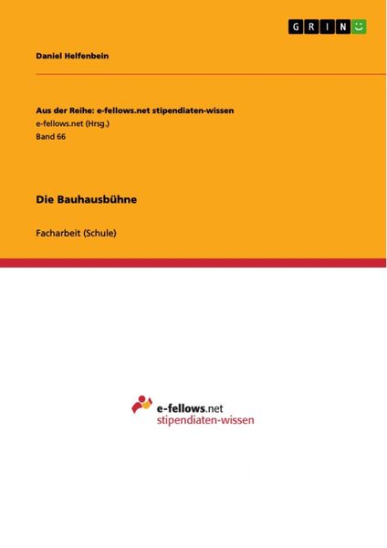 Produktbild: Die Bauhausb&uuml;hne