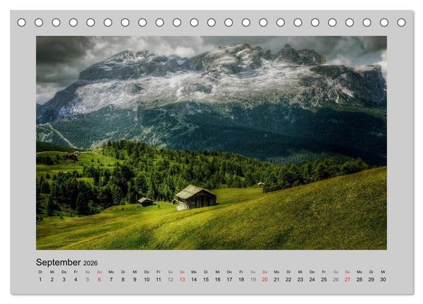 Produktbild: Idyllische H&uuml;tten und Hochalmen (Tischkalender 2026 DIN A5 quer), CALVENDO Monatskalender