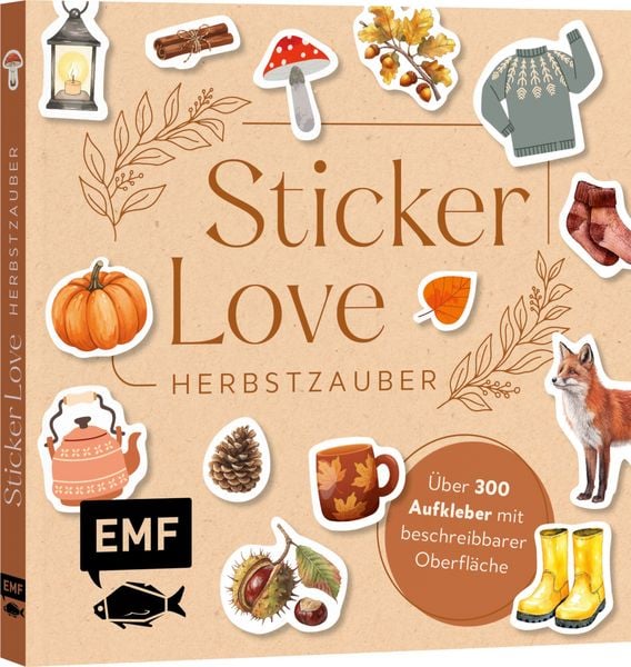 Produktbild: Sticker Love: Herbstzauber &ndash; &Uuml;ber 300 Etiketten und Cozy-Autumn-Aufkleber mit beschreibbarer Oberfl&auml;che