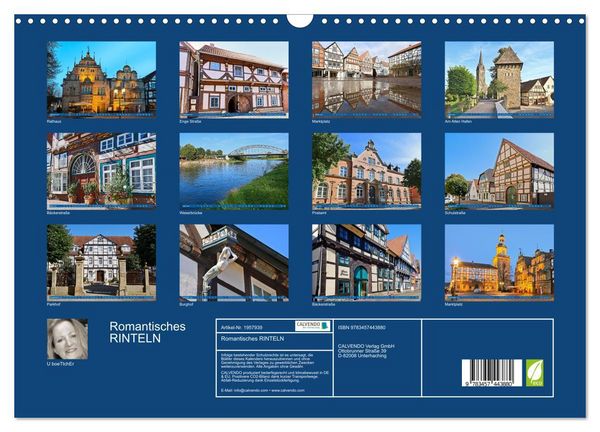 Produktbild: Romantisches RINTELN (Wandkalender 2026 DIN A3 quer), CALVENDO Monatskalender