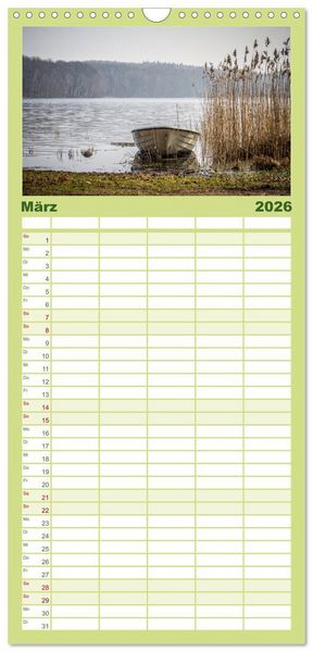 Produktbild: Familienplaner 2026 - Die Insel Usedom in Bildern mit 5 Spalten (Wandkalender, 21 x 45 cm) CALVENDO
