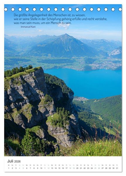 Produktbild: Christliche Natur-Poster 2026 (Tischkalender 2026 DIN A5 hoch), CALVENDO Monatskalender