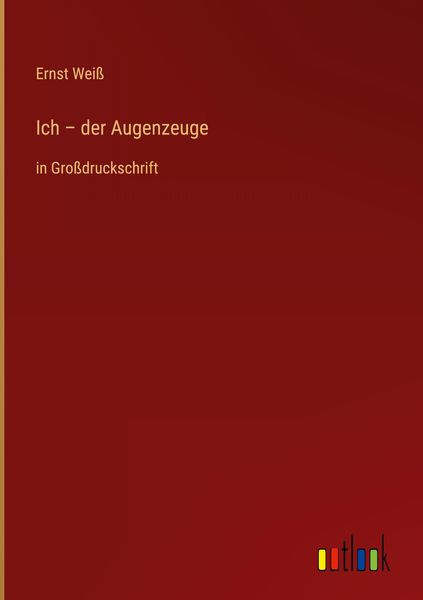 Produktbild: Ich - der Augenzeuge
