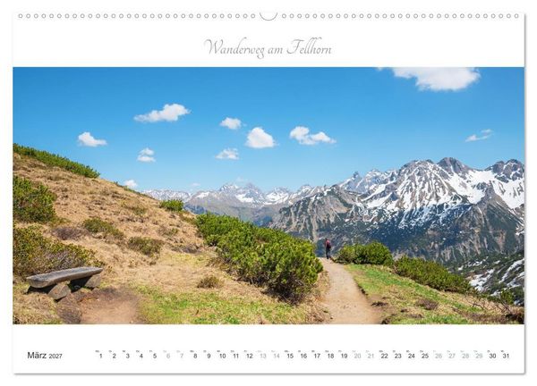Produktbild: Wanderlust Oberstdorf (Wandkalender 2027 DIN A2 quer), CALVENDO Monatskalender