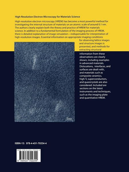 Produktbild: High-Resolution Electron Microscopy for Materials Science