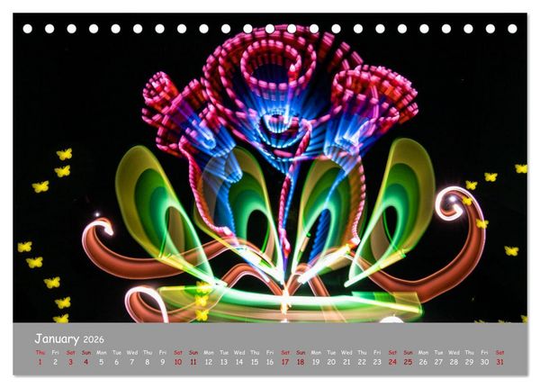 Produktbild: Light is Life and Fun (Desk Calendar 2026 DIN A5 landscape), CALVENDO 12 Month DeskCalendar
