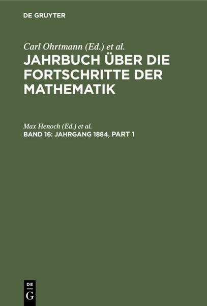 Produktbild: Jahrgang 1884