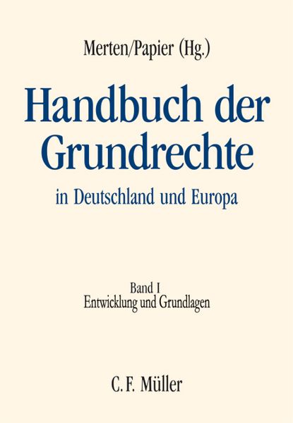 Produktbild: Handbuch der Grundrechte in Deutschland und Europa