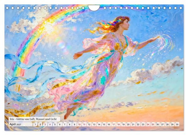 Produktbild: G&ouml;tter der Elemente - Griechische Mythologie Kunstkalender (Wandkalender 2027 DIN A4 quer), CALVENDO Monatskalender