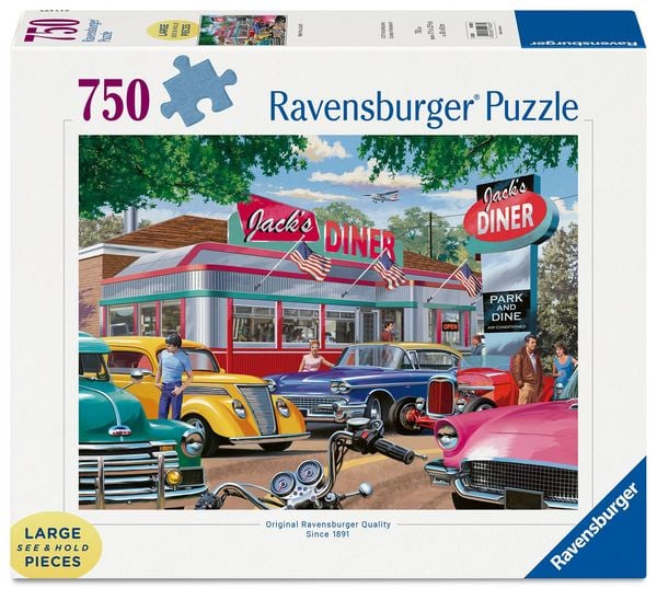 Erwachsenenpuzzle 750 Large Pieces - Jack's Diner