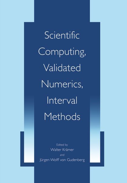 Produktbild: Scientific Computing, Validated Numerics, Interval Methods