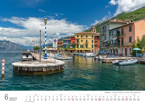 Produktbild: Gardasee 2027 Bildkalender A3 cm quer, spiralgebunden