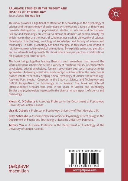 Produktbild: Psychological Studies of Science and Technology