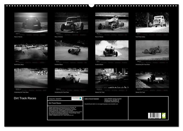 Produktbild: Dirt Track Races (Wandkalender 2026 DIN A2 quer), CALVENDO Monatskalender