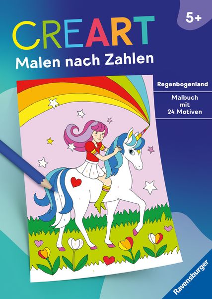 Produktbild: CreArt Malen nach Zahlen ab 5: Regenbogenland