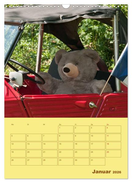 Produktbild: B&auml;renstarker Planer f&uuml;r das Jahr &ndash; Teddys (Wandkalender 2026 DIN A3 hoch), CALVENDO Monatskalender