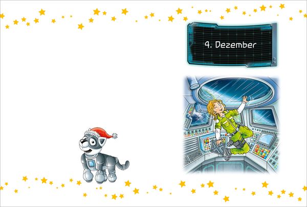 Der kleine Major Tom. Adventskalenderbuch. Weihnachten auf dem Mond