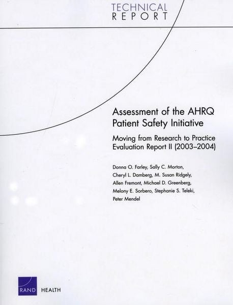 Produktbild: Assessment of the Ahrq Patient Safety Initiative