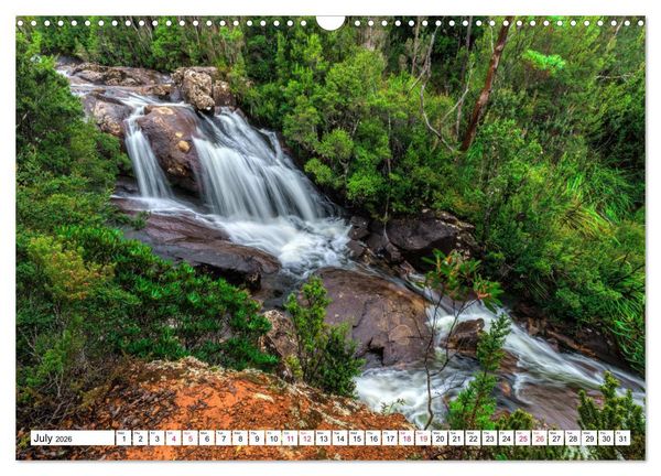 Produktbild: Tasmania Rainforest, waterfalls and rocky shores (Wall Calendar 2026 DIN A3 landscape), CALVENDO 12 Month Wall Calendar