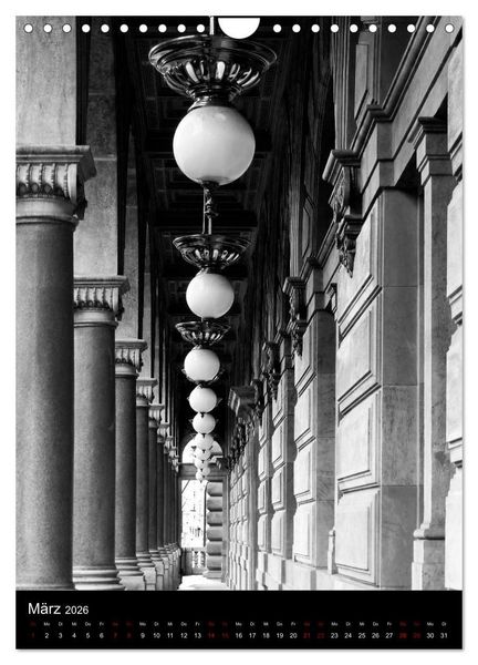 Produktbild: Prag - Die goldene Stadt in monochrom (Wandkalender 2026 DIN A4 hoch), CALVENDO Monatskalender
